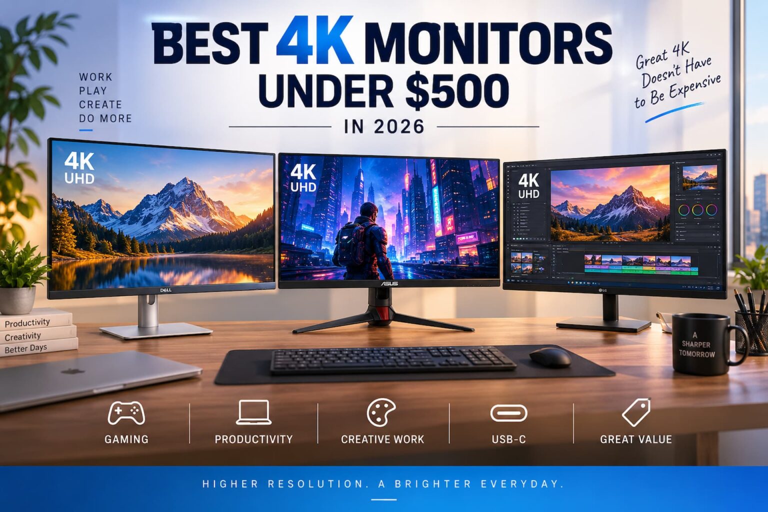 6 Best 4K Monitors Under $500 in 2026 4K Monitors